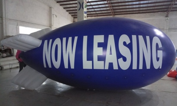 Blue Advertising Now Leasing Blimp