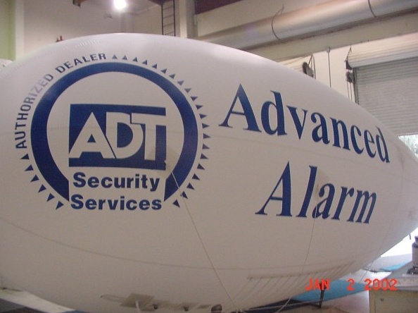 White Advertising Advanced Alarm Blimp