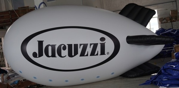 White Advertising Jacuzzi Blimp