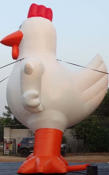 Red Orange White Custom Inflatable
