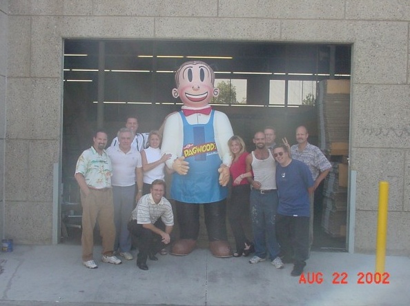 White Blue Red Custom Dagwoods Inflatable