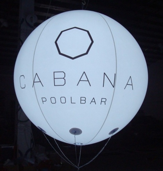 White Helium Canaba Poolbar Sphere