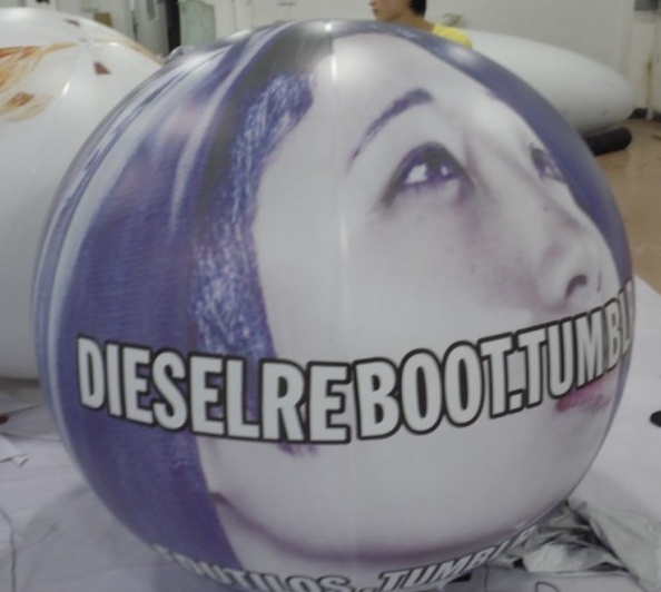 White Purple Helium Diesel Reboot Sphere