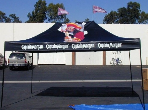 Black Custom Captain Morgan Tent