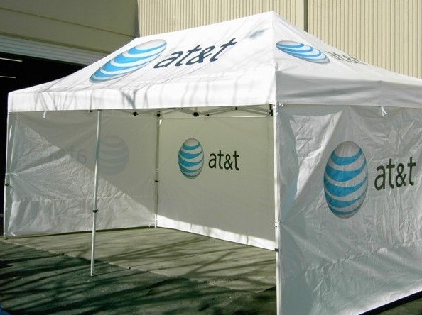 White Custom Atandt Tent